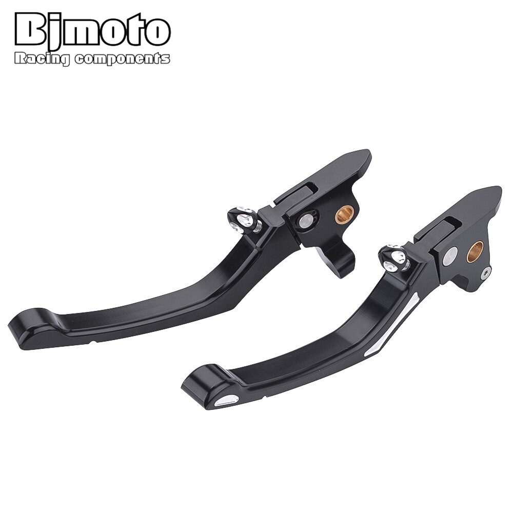 Bjmoto cnc motorsykkel justerbare bremse clutch hendler for harley touring street glide spesielle flhxs flhx flhtk flhtcu