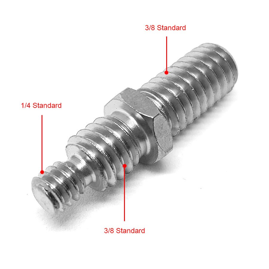 Adaptateur d'axe central de trépied 1/4 et 3/8 à 3/8, vis en métal pour accessoires de Studio de tête de trépied Sirui Benro 10 pièces