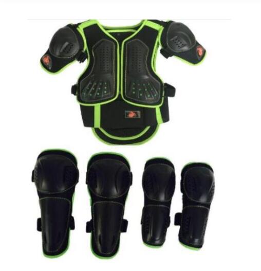 For højde 0.8-1.4m børn fuld kropsbeskyttelse rustning børn motocross beskyttelse mtb dh rustning jakke vest beskyttelsesudstyr: Beige