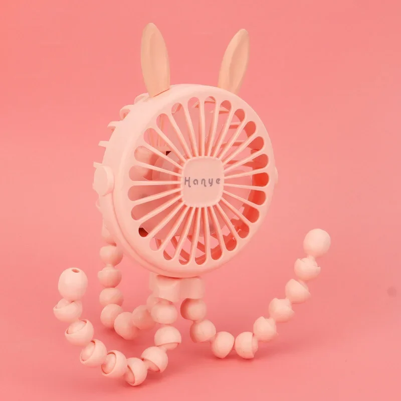 Ventilador portátil con Clip recargable por USB, 3 velocidades, 600mAh, Mini enfriador de aire, electrodomésticos de refrigeración para el hogar, eléctrico, frío: BLANCO