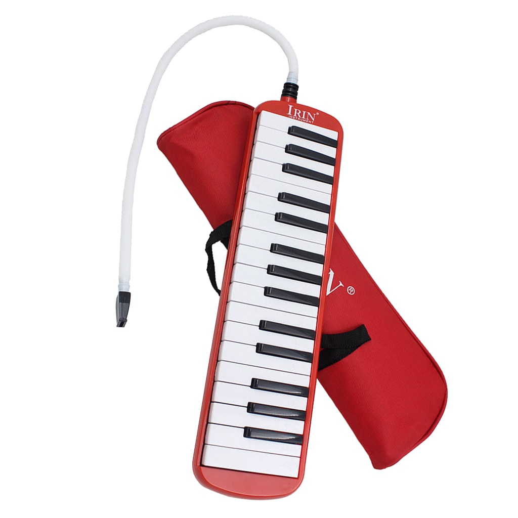 Rode 32 Key Melodica Piano Toetsenbord Stijl Wind Muziekinstrument W/Bag