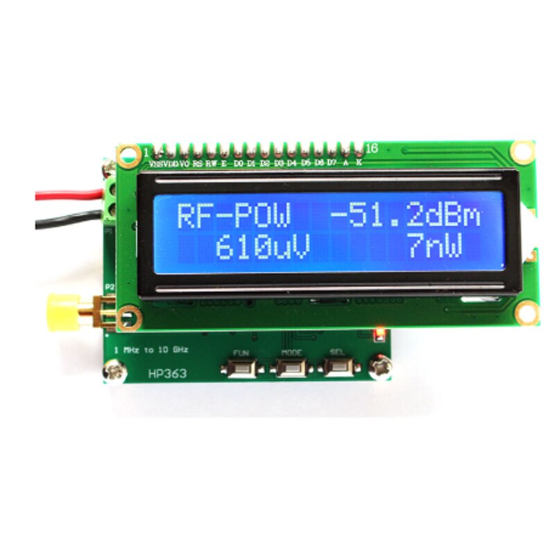 RF power meter Power meter 1MHz ~ 10GHz -50 ~ 0dBm RF Signal Measuring Meter Module