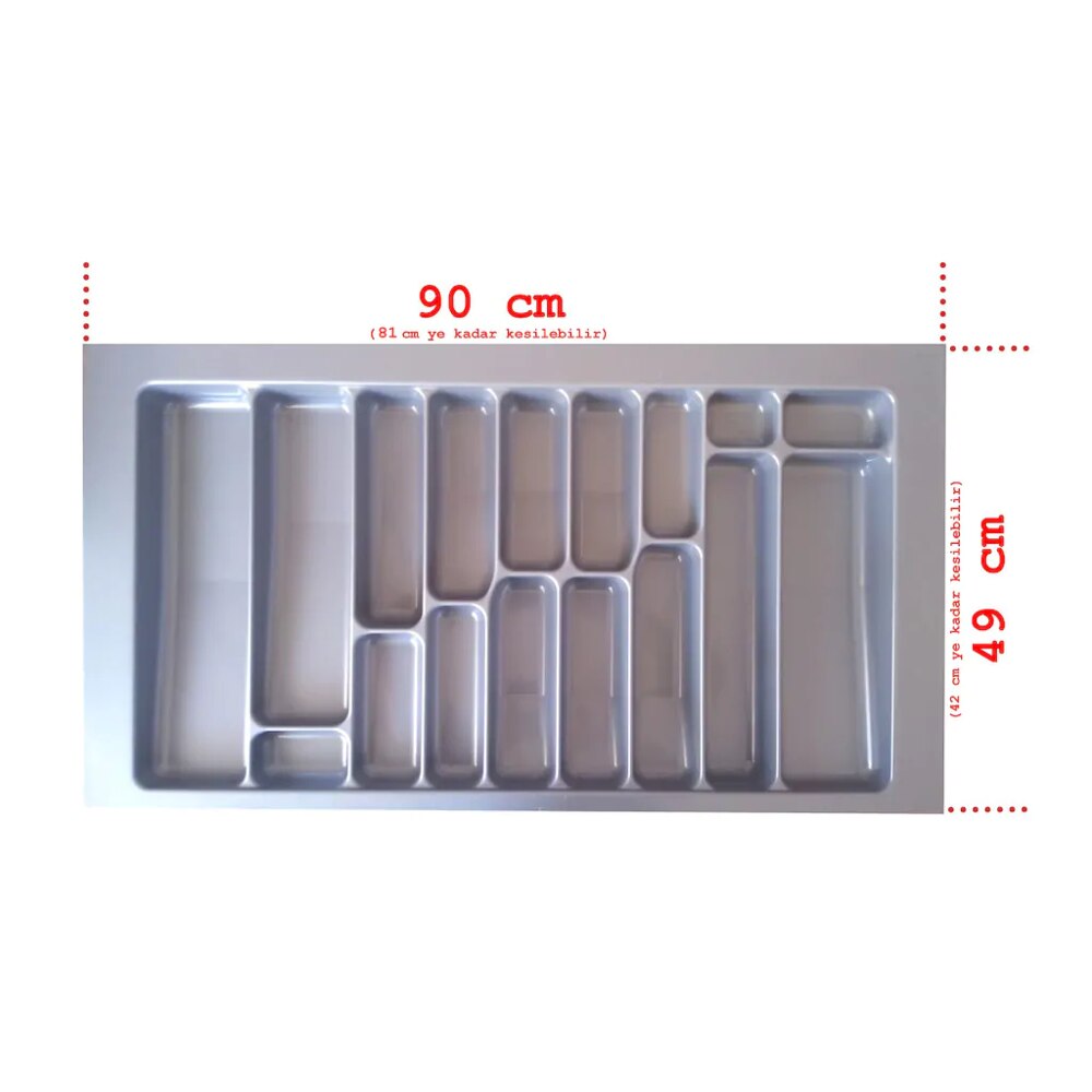 Good made in Turkey, the CE CERTEFIED 10 different sizes kitchen cutlery cutlery drawer organizer tray storage box: 90 cm *49 cm