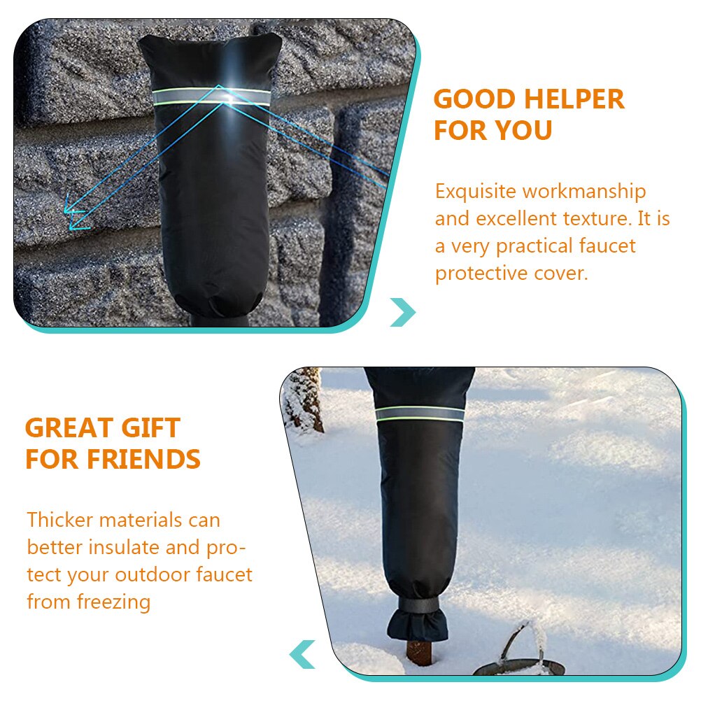 2pcs Outside Water Covers Anti-Freeze Outdoor Tap Covers Reusable Spigot Covers
