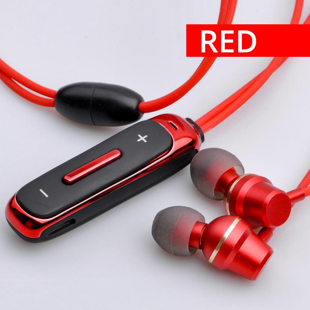 FONKEN Bluetooth Kopfhörer in-ohr Drahtlose Kopfhörer mit mic Sport Bass Magnetische Halskette Hörer in Ohr praktisch Ohrhörer