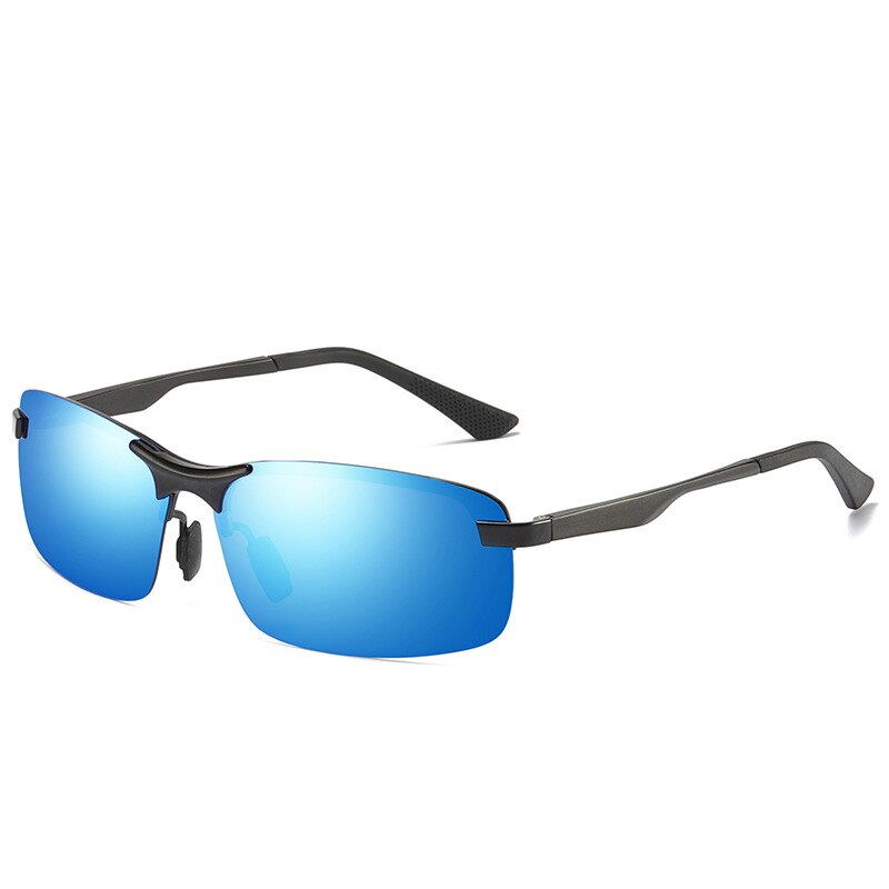 Mode vierkante meekleurende zonnebril mannen gepolariseerde vintage rijden zonnebril mannen oculos de sol masculino: NO 4