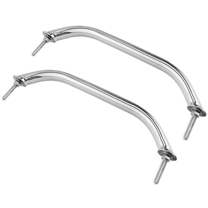 Ship handrails 2PCS Marine Grade 316 Grab Handle Door Handrail Grip Rail Grab Bar Handle with Bolt Boat Hatch Yacht Marine: style2