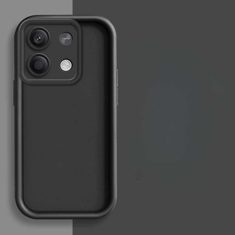 Custodia in silicone per obiettivo fotocamera in tinta unita per Xiaomi Redmi Nota 13 pro più 4G 5G coperchio posteriore: Denim / nero