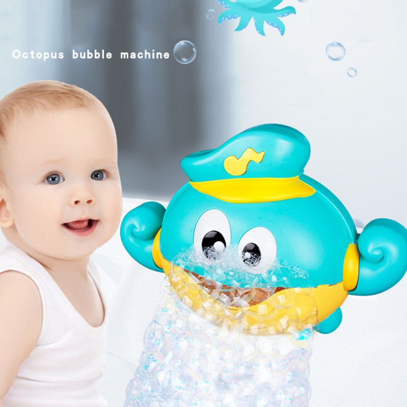 Ośmiornica maszyna robić baniek mydlanych z 12 mini muzyka elektryczna wanna bańka producent zabawka dla dzieci chłopcy dziewczęta na wolnym powietrzu urodziny rekwizyty na przyjęcia
