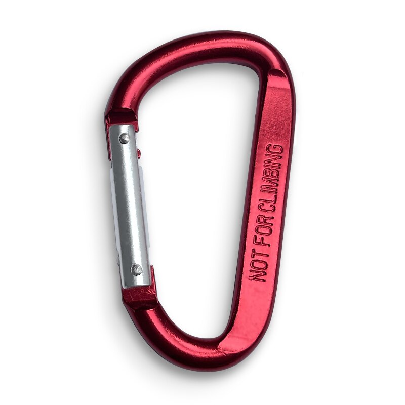 8Mm Carabiner Spring Snap Haak Lente Link Haak Clip Haak D-Ring Snap Haak Aluminium Rugzak Opknoping Sleutelhanger niet Voor Klimmen: Red