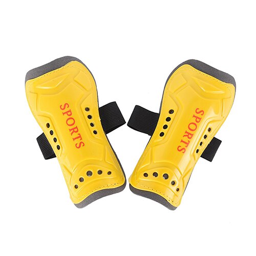1 par 14*7*5cm protectores de fútbol Protector de pierna deportivo espinilleras de fútbol ligero espinilleras de fútbol suave para adultos adolescentes: Amarillo