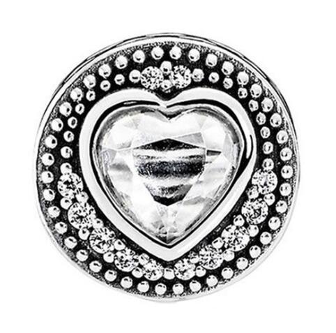 925 Sterling Silver Sensibilità Oro E Incisione Argento del Branello di Fascino Misura Pandora Essenza Braccialetto Gioielli Fai Da Te: 3