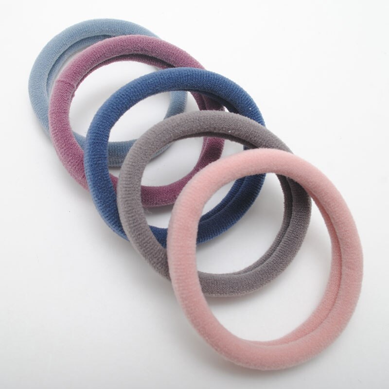 Bandes élastiques couleur coréenne pour femmes | Nouveaux bracelets de cheveux sans couture, bague forte élasticité, chouchies, accessoires: MULTI
