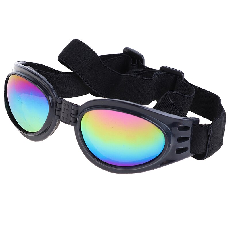 6Colors Foldable Pet Dog Glasses Small and Medium Dog pet glasses Pet Eyewear Waterproof Dog Protection Goggles UV Sunglasses: Black