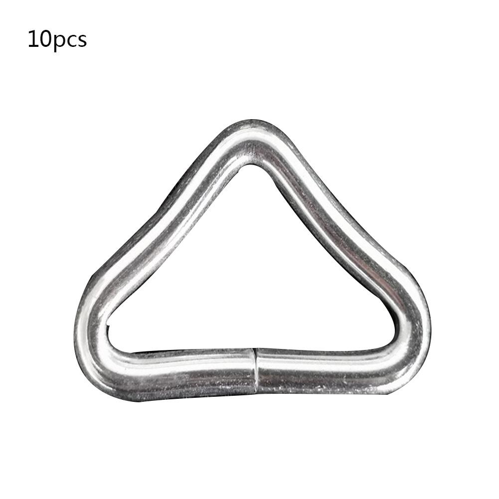 10 pieces of trampoline durable iron buckle trampoline bungee bed anti-corrosion mesh mattress trampoline cloth iron buckle tria: Default Title