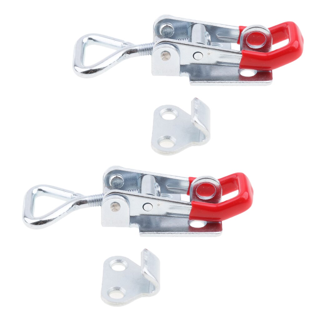 2x Clamp Draw Latch Pull Lock Fastener Over Centre Lock Trailer Truck S Size