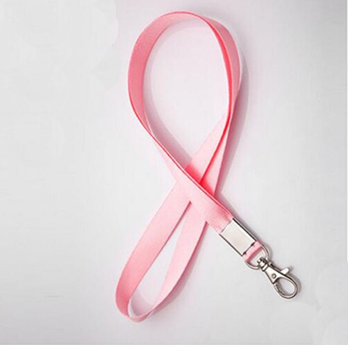 1pcs Lanyards ID Badge Holder ID Card Pass Straps Badge Key Holder Keychain: pink