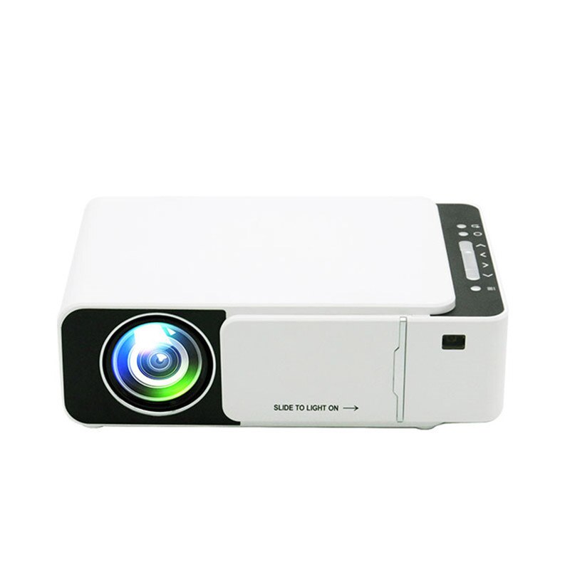 Z70 A2000 Mini Projector Intelligent Projector Home 720p High Definition Projection Portable LED Multimedia Built-in Speaker: WH / US