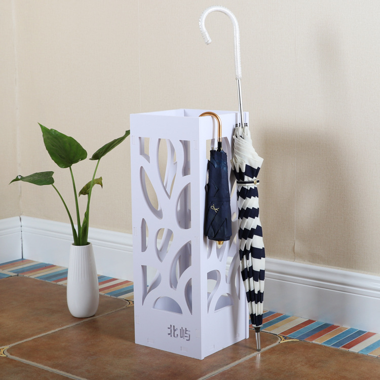 Umbrella Stand Home Decor WPC Board Japanese styling Storage Korean White Modern Umbrella Holder: beiyu