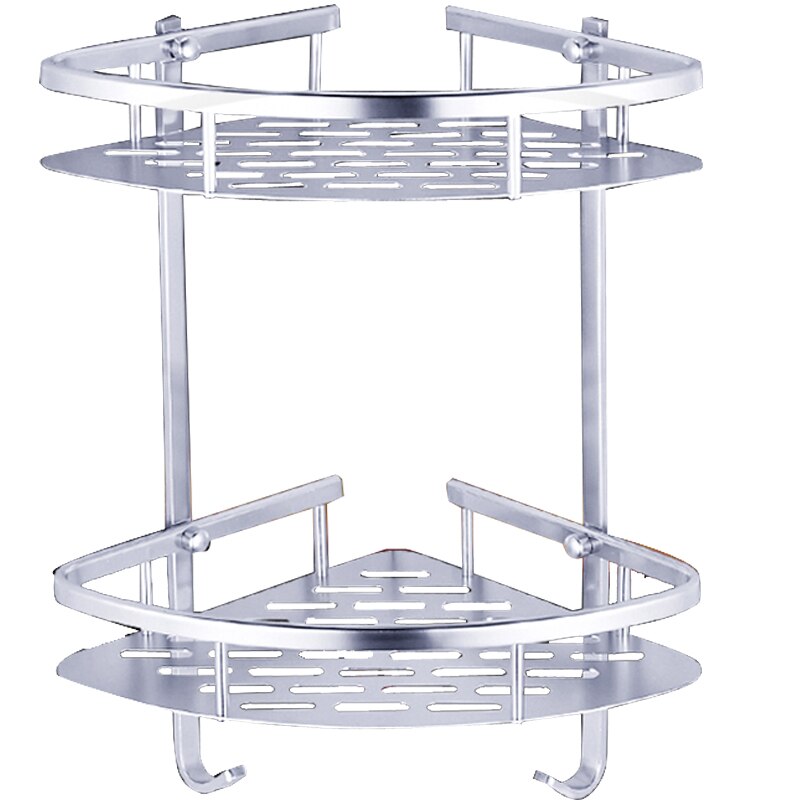 1/2/3 Layer Space Aluminum Bathroom Shelf Triangular Shower Shampoo Soap Cosmetic Rack corner storage holder shelves