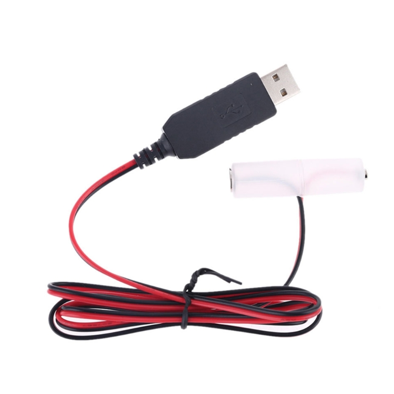 Aa Attrappe-Batterien Adapter abnehmbare USB-Strom versorgung Kabel Kabel Ersatz 1 bis 4 stücke aa Batterie für LED-Spielzeug Fernbedienungen