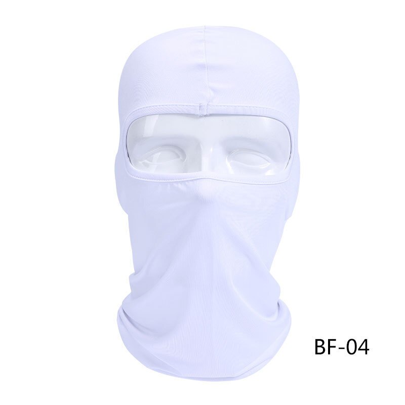 Zomer Motorfiets Gezichtsmasker Bivakmuts Gezicht Shield Biker Gezichtsmasker Motorfiets Winddicht Lycra Motorfiets Masker Mascara Moto: white