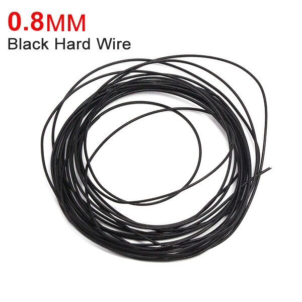 10g French Bullion Hard Wire 1MM Embroidery Thread Gimp Sewing Gold Work Copper Wire Handmade Jewelry Making Канитель жесткая: 0.8MM Black