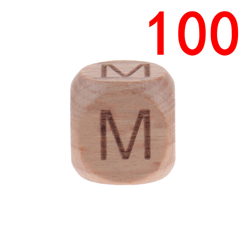 100 Stuks Engels Beuken Hout Letters Kralen 12Mm Alfabet Kraal Voor Sieraden Maken Diy Armbanden Ketting Sieraden Accessoires