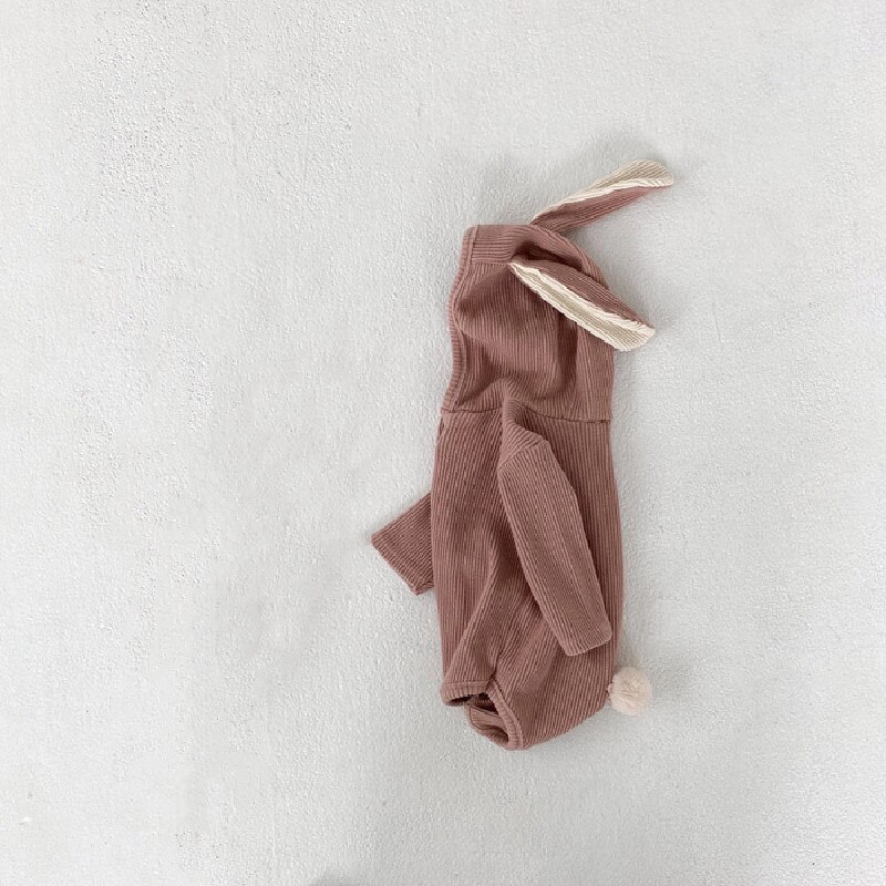 Neugeborene Mädchen Kleidung Kaninchen Ohren Baby Strampler Strick Kleinkind Junge Kleidung Mädchen Strampler Langarm Baby Gesamt Oberbekleidung Herbst
