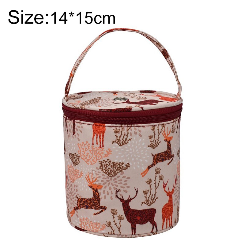 Neue Garn Häkeln Gewinde Lagerung Tasche Runde Gestrickte Wolle Taschen Reise Organizer Lagerung Tasche NäHenne Werkzeuge Zubehör