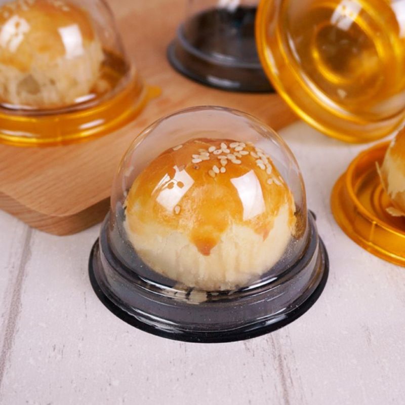 50 Pcs Mini Ronde Maan Cake Container Bruiloft Gunst Dozen 80g Mooncake