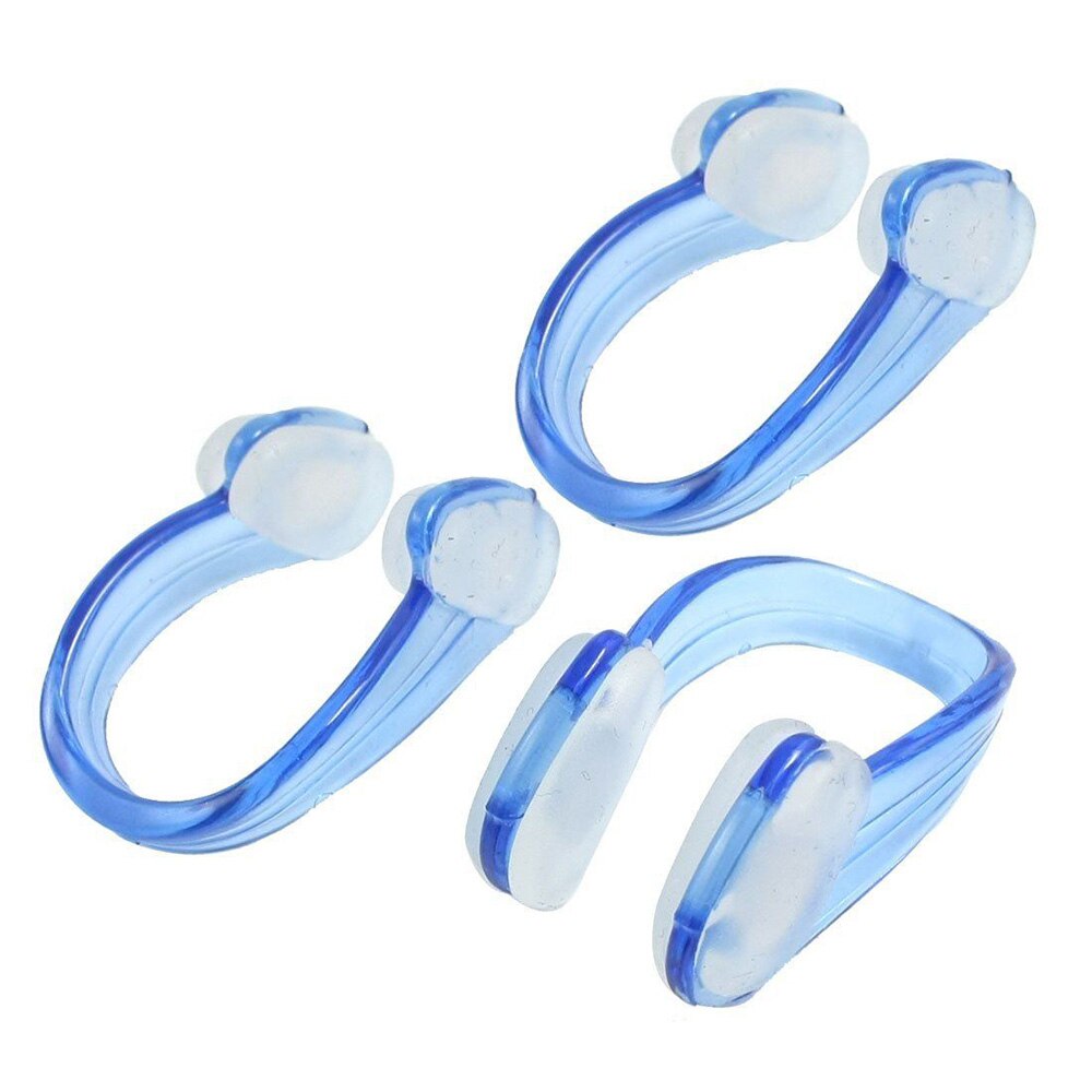 1Pcs Mannen Vrouwen Schoonheid Neus Clip Clipper Clear Blue Pvc Siliconen Zwemmen Zwemmen Neus Clip Beginner Leerling Nose Shaper