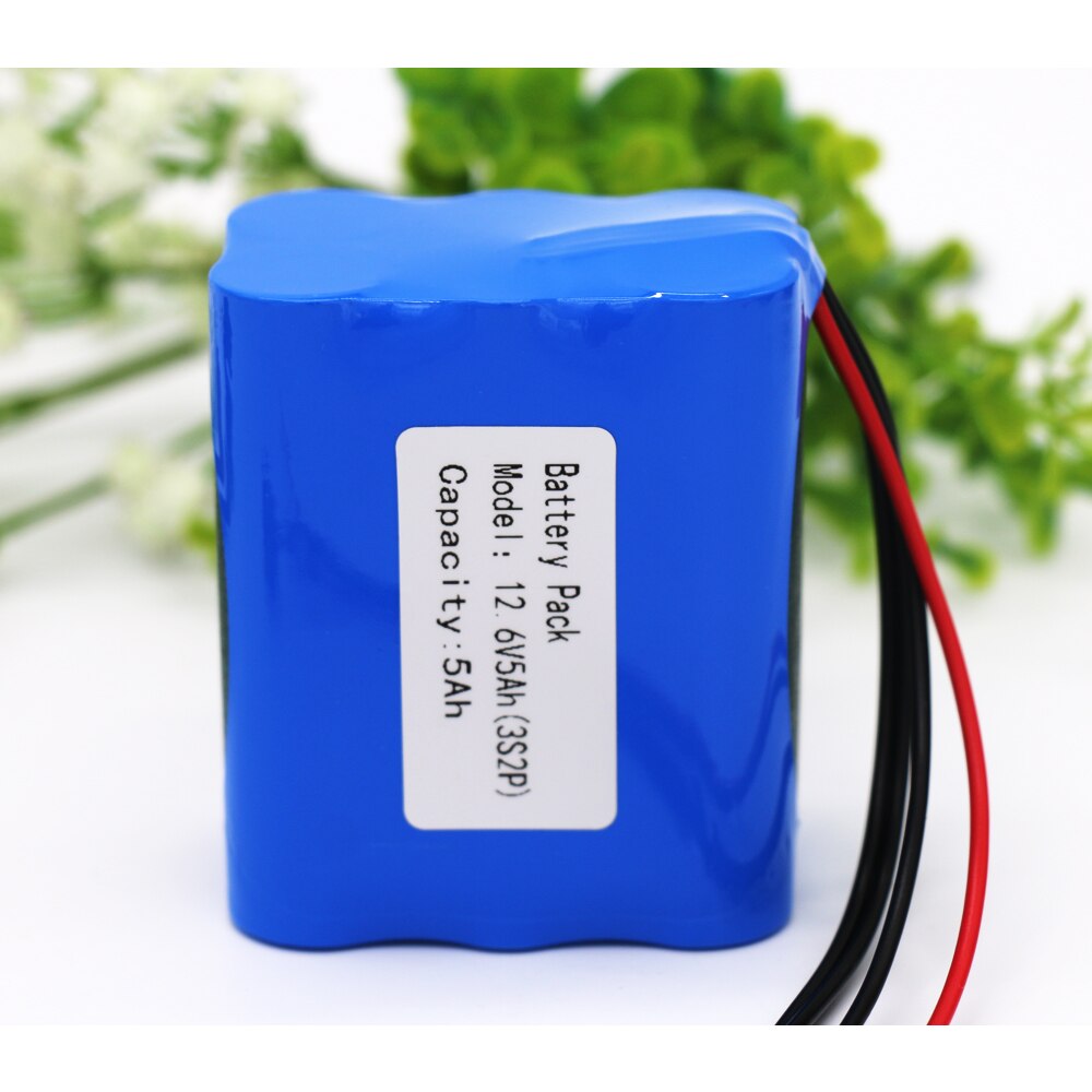 12V Batterij 5000Mah 3S2P Kluosi Grote Capaciteit 11.1V 12.6V Lithium Ion Batterij Pack Met 5A Bms voor Led Lamp Licht Backup Power