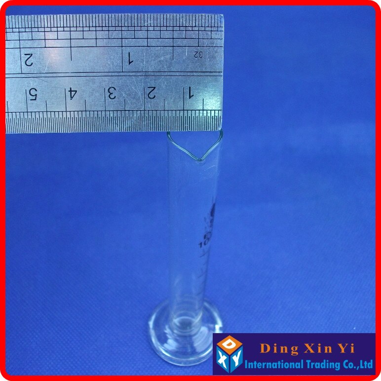 (8 stykker / parti ) 10ml målekandidater gradueret cylinder, glas måleglas