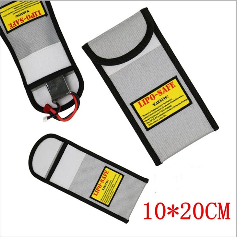 Lithium battery safety bag inside and outside fire proof and explosion proof bag envelope bag for aircraft model battery
