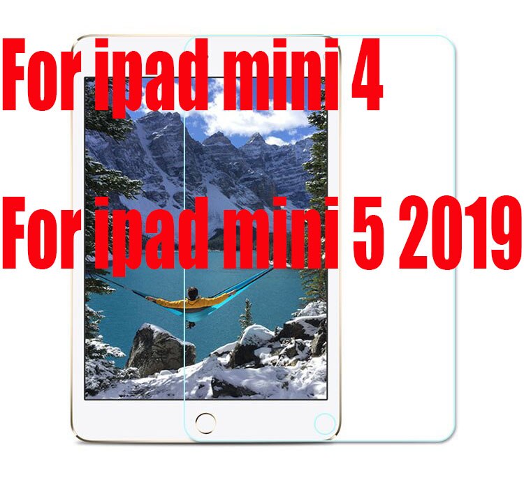 Tempered Glass For iPad 10.2 9.7 Pro air 3 10.5 11 Glass For iPad Air 1 2 Mini 5 2 3 4 Screen Protective Film: for mini 4 mini 5