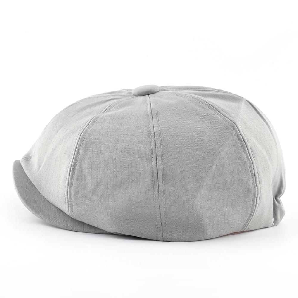 Gorra de newsboy para hombre y mujer, gorro plano de estilo vintage, gatsby, octogonal, color negro, para otoño