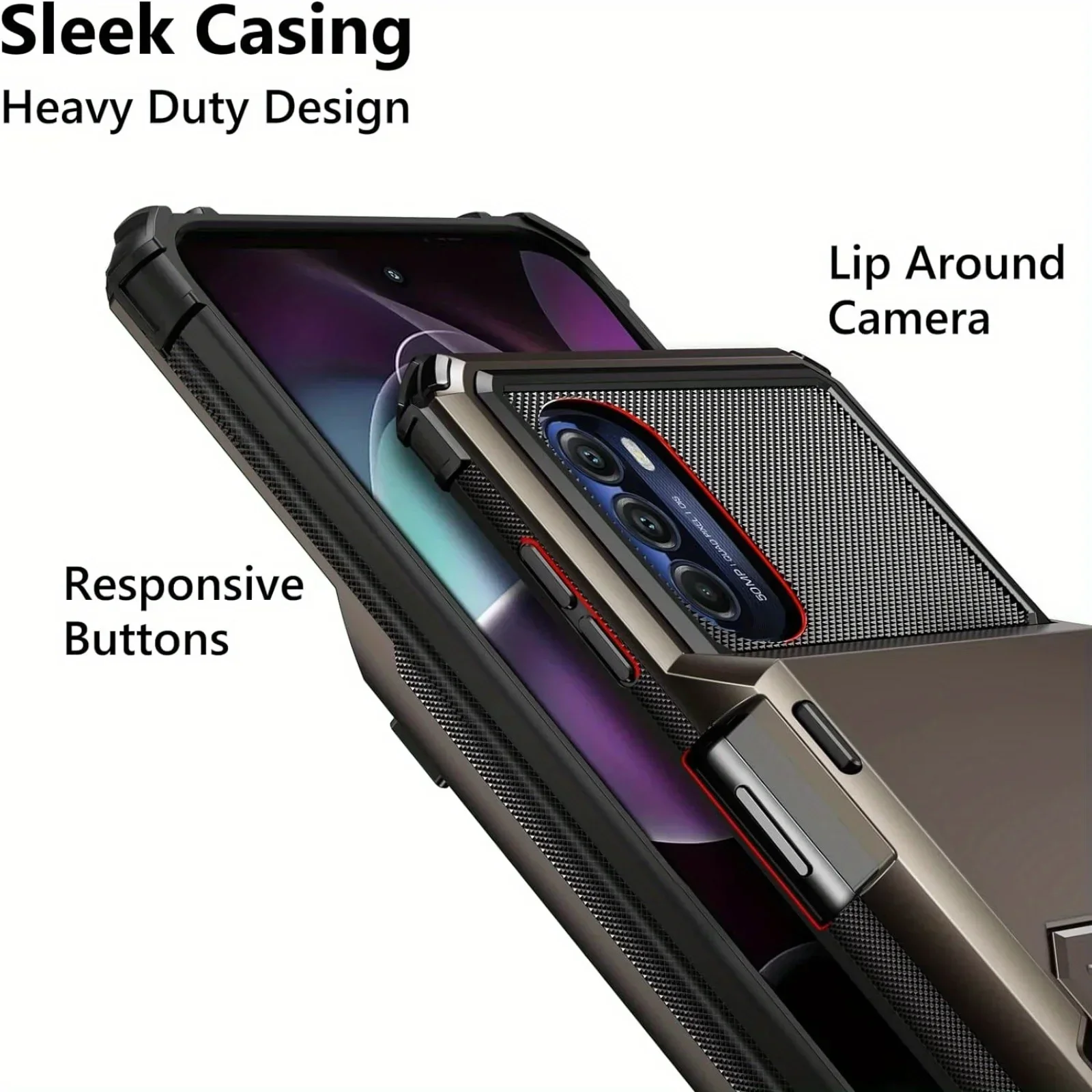 Card Case for Moto G 5G Case Wallet Cover 4-Card Credit Card Holder ID Slot Hard Shell Rugged Armor Case for Moto G 5G