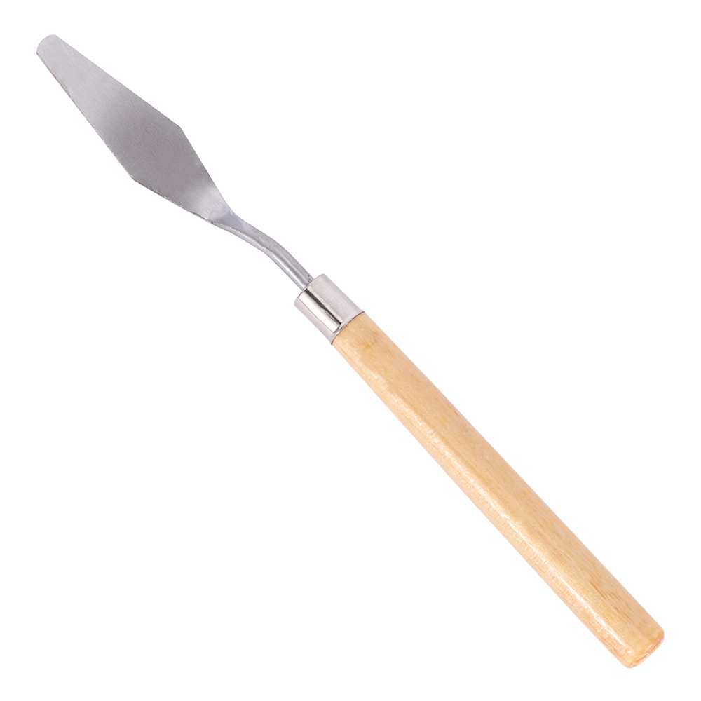 Oil Painting Tools Handheld Stainless Steel Artist Oil Painting Palette Wipe Paint Art 5 Shapes Optional