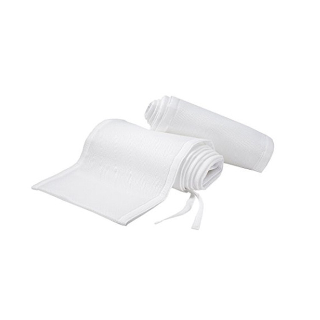 Protection Anti-Collision | Maille respirante pour -né, berceau, Anti-Collision, antichoc, amovible neige blanche, doublure de lit, 10.03