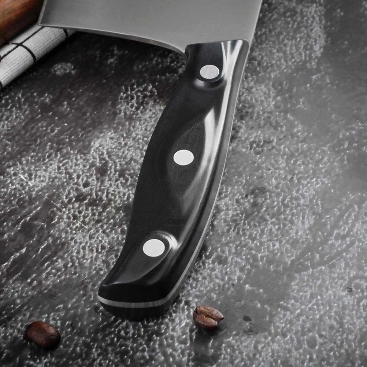 Little Cook Kitchen Chef Knife Fixed Blade Sharp Chinese meat Cleaver Vegetable cutter Meat Saws Cooking Tools Gadgets