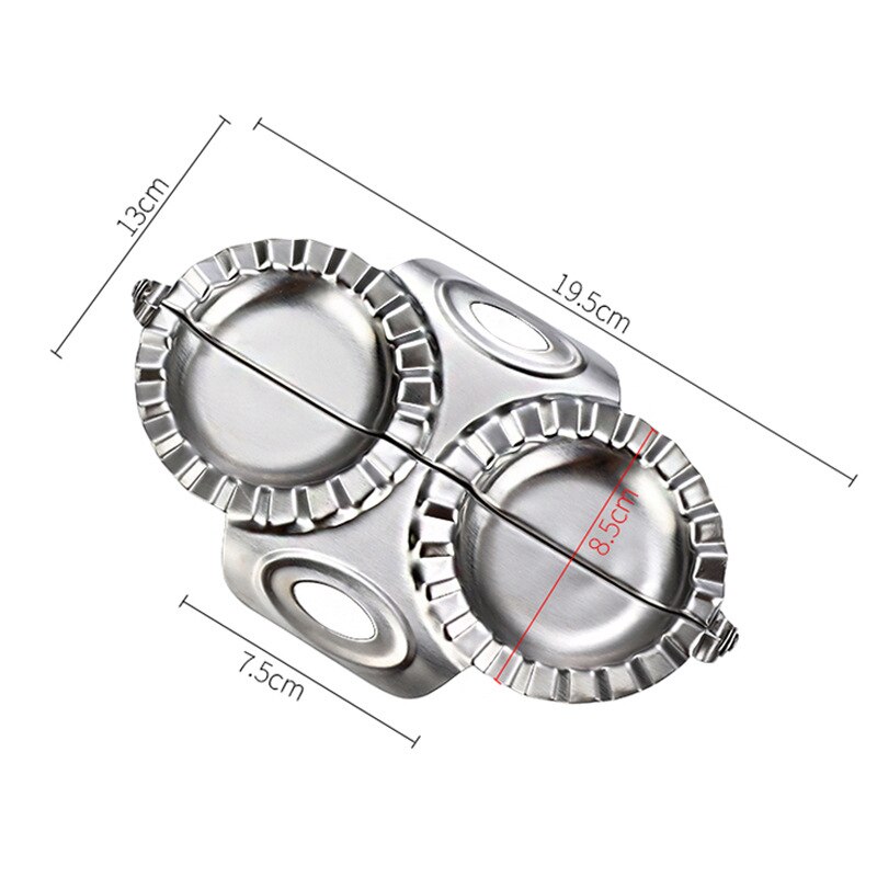 Rustfritt stål dumpling mold maker deig pai ravioli press form kjøkken verktøy tilbehør fping