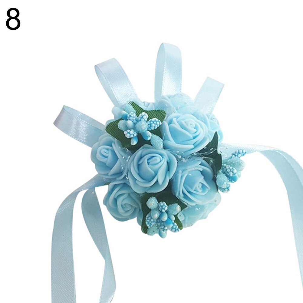 Wrist Corsage Bridesmaid Sisters Hand flowers Artificial Bride Flowers For Wedding Dancing Party Decor Bridal Prom Accessories