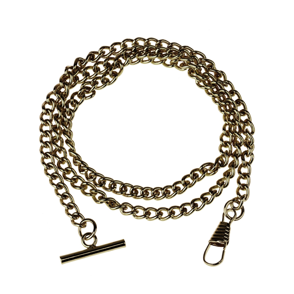 Vintage blank forkromet metal vest lommeur kæde slidstærkt tilbehør til tøj kæder med t bar hummer låse: Antik bronze