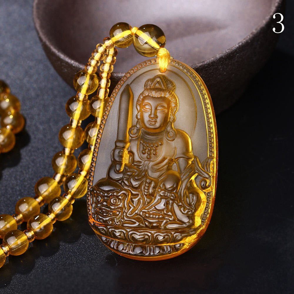 Unique Natural Carved Buddha Lucky Amulet Pendant Necklace For Women Men Sweater Pendants Jewelry Classical: F0033