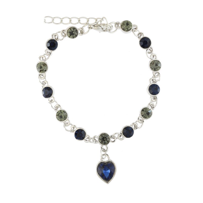 Koreaanse Mode Oostenrijkse Kristal Armband, Perzik Hart Knipperende, Lichtmetalen Armband Op Het Andere Uiteinde Van De Vinger, vrouwelijke Oc