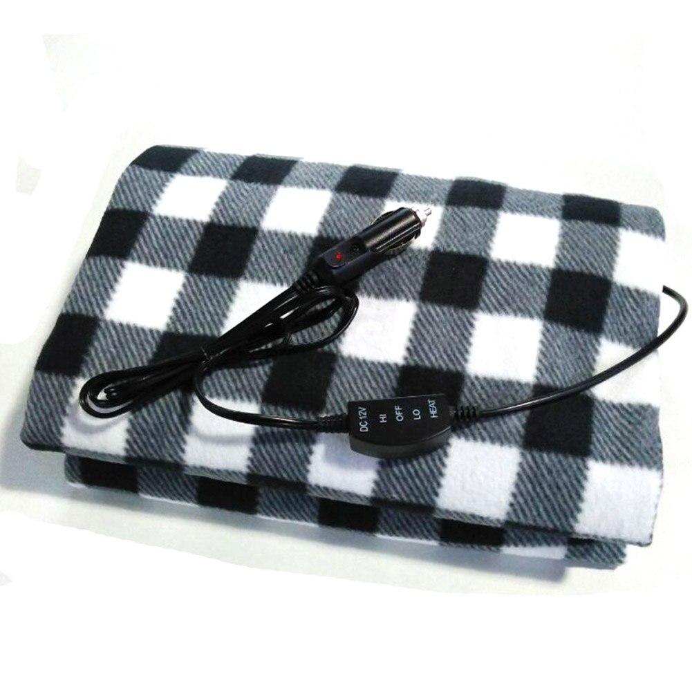 145*100cm 12V Car Electric Blanket Portable Camping Travel Winter Warm Heating Blanket Car Warm Supplies: Default Title