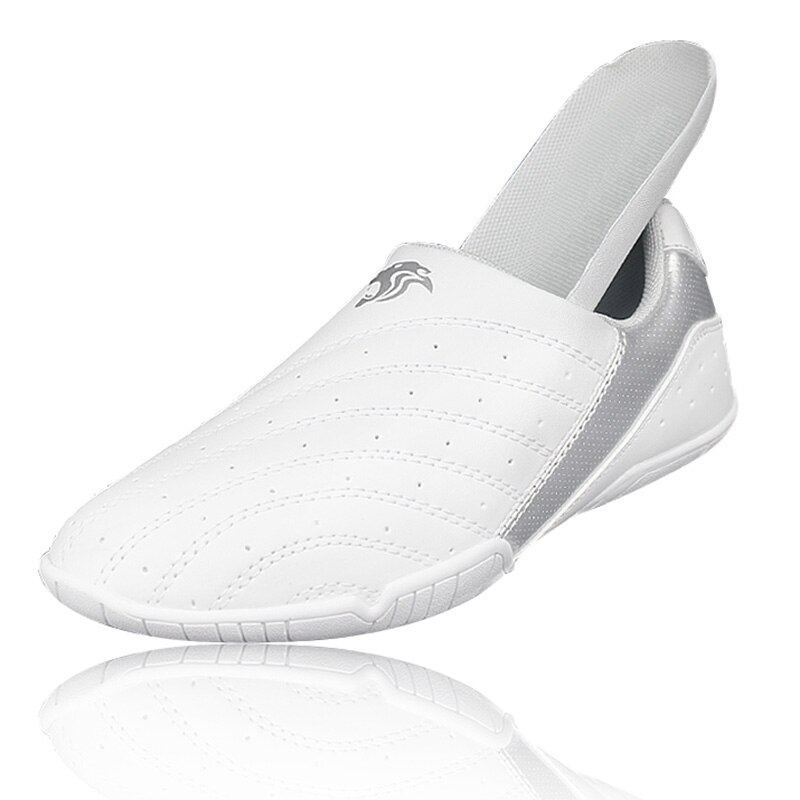 Weiß Atmungsaktive KungFu Wushu Taichi Karate Kampfkunst Wrestling Sport Turnschuhe Taekwondo Schuhe Für Kinder Männer