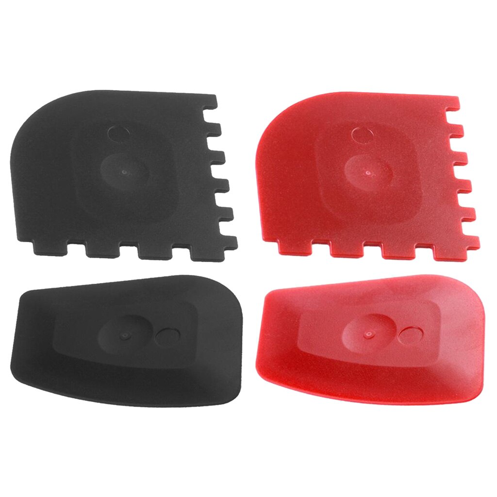 Pan Scrapers, 2 Pack Pan Scraper Set Thicker Plastic Durable Pan Cleaner Tools for Cast Iron Skillets,Cookware Pans