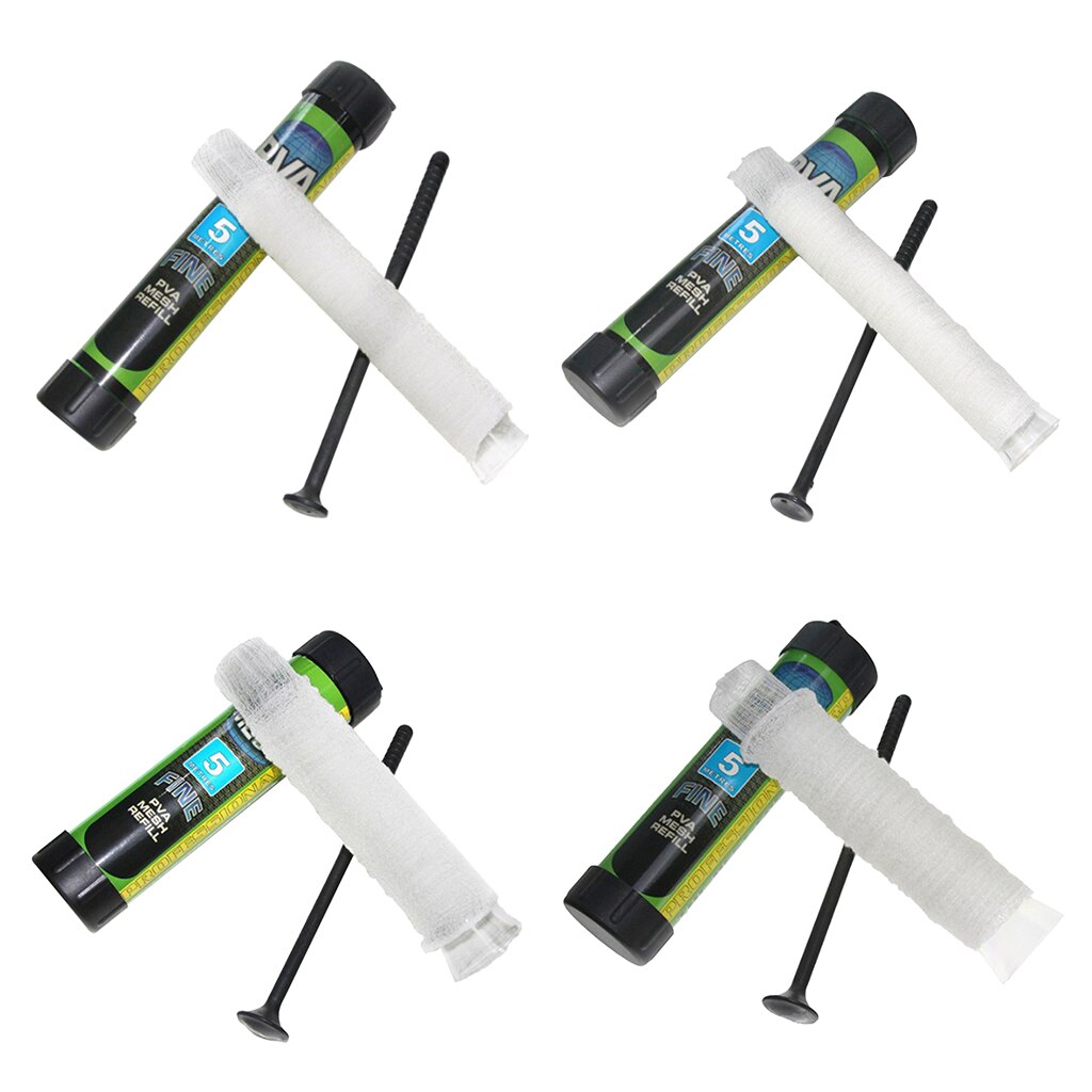 5M PVA Soluble Narrow Fishing Net Stocking Bait Bag Protect